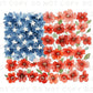 4th of July DTF Transfer, Ready to Press, T-shirt Transfer, Heat Transfer, Direct to Film, Sublimation, Flower Brushstroke American Flag