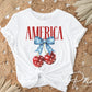 4th of July DTF Transfers, Ready to Press, T-shirt Transfers, Sublimation, Direct to Film, Memorial Day, Coquette Bows, American Cherries