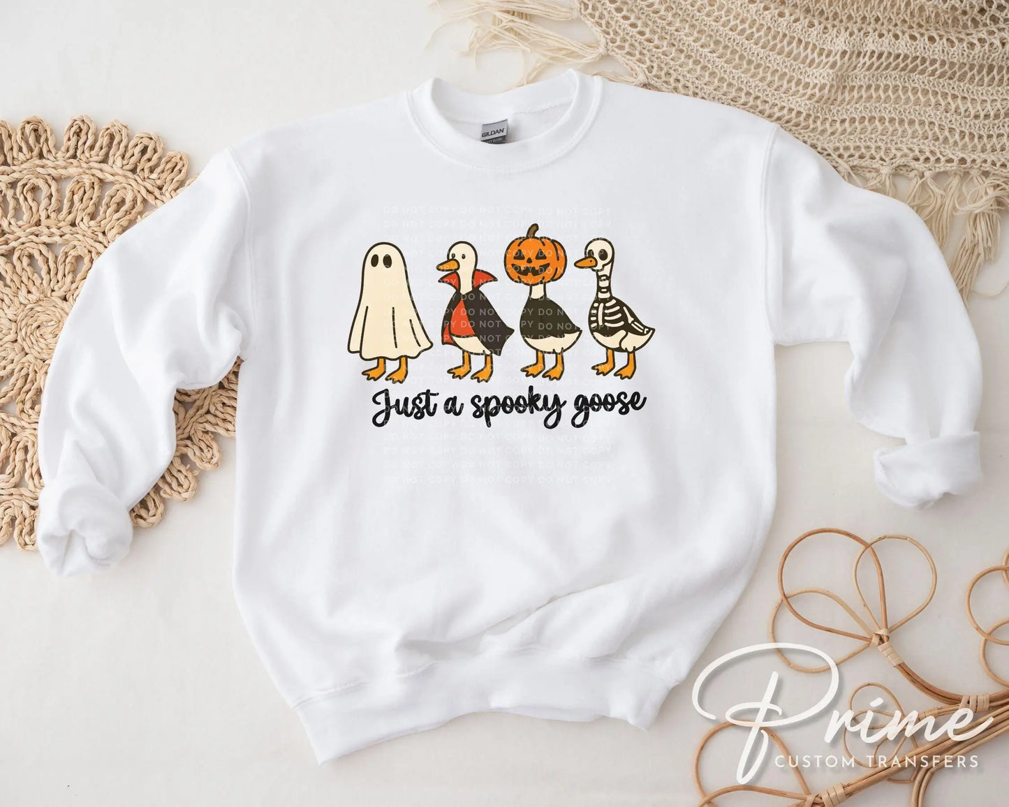 Halloween DTF Transfer, Ready to Press, Sublimation Transfer, Heat Transfer, Direct to Film, Spooky Season, Fall Shirt Transfer, Silly Goose