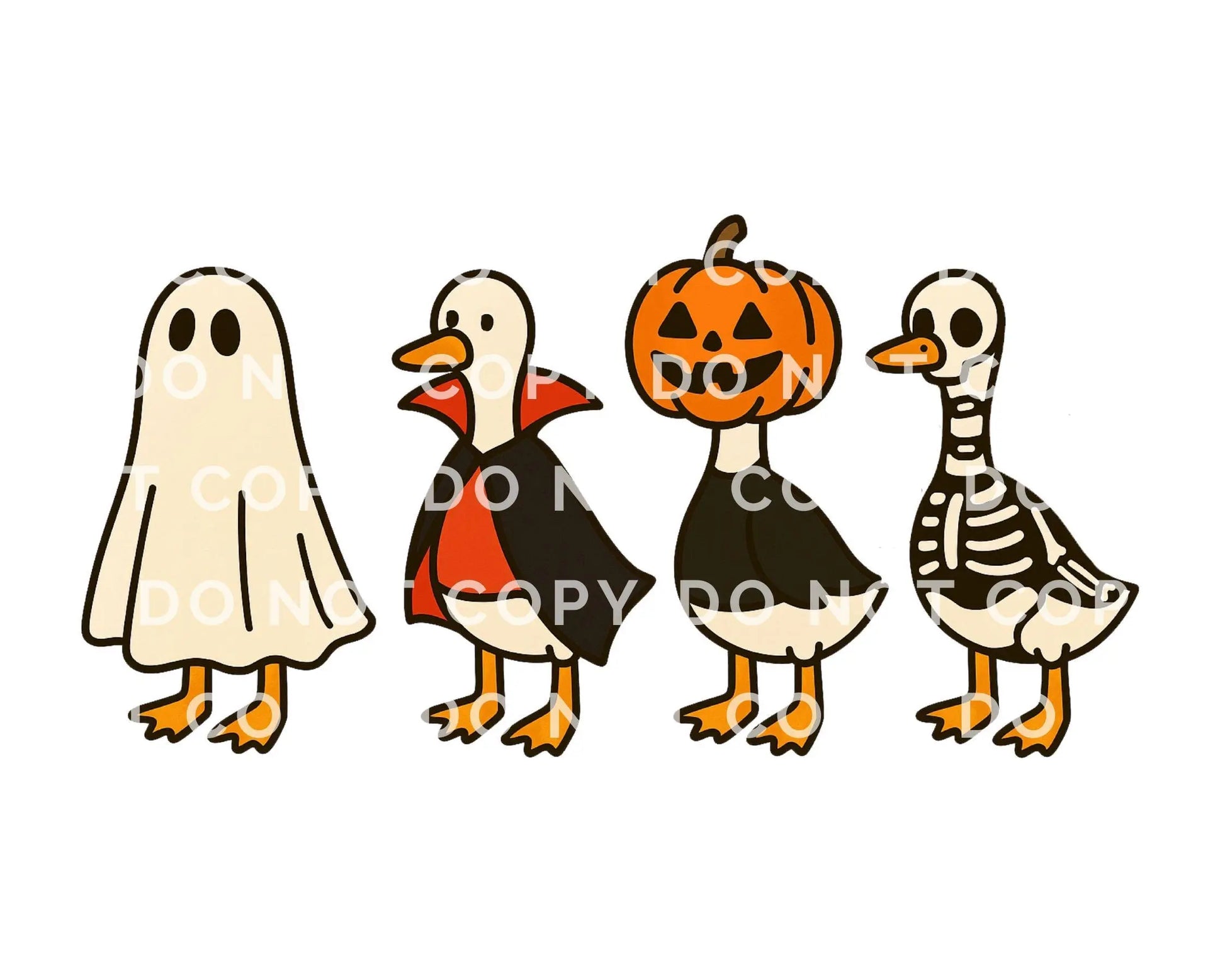 Halloween DTF Transfer, Ready to Press, Sublimation Transfer, Heat Transfer, Direct to Film, Spooky Season, Fall Shirt Transfer, Silly Goose