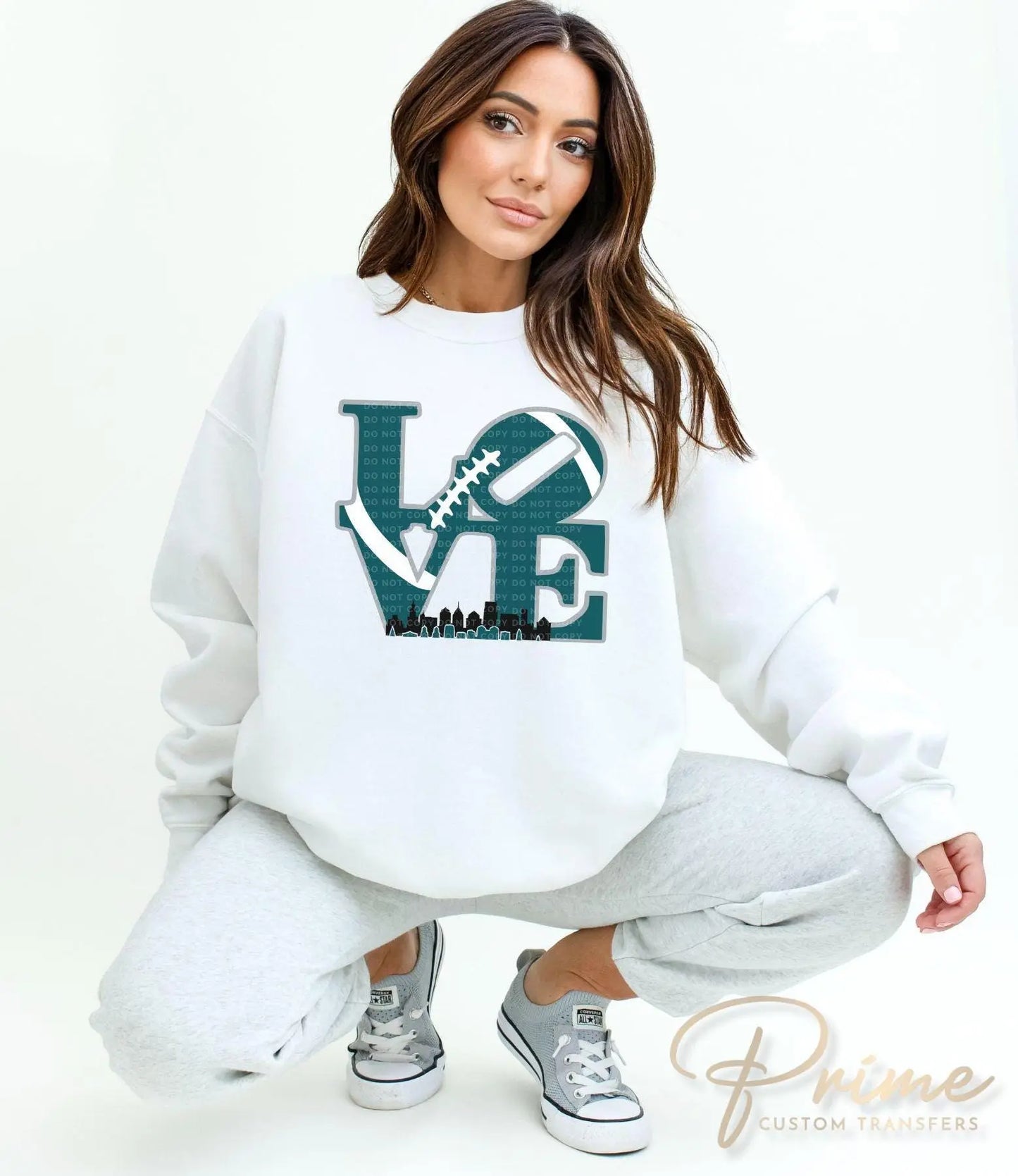 Football DTF Transfer, Ready to Press, T-shirt Transfer, Heat Transfer, Direct to Film, Sports Fan, Philly, Game Day, Philadelphia Football
