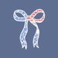 4th of July DTF Transfers, Ready to Press, T-shirt Transfers, Heat Transfer, Direct to Film, USA, Ribbon, Faux Lace Coquette Bow