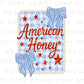 4th of July DTF Transfers, Ready to Press, T-shirt Transfers, Heat Transfer, Direct to Film, Independence, American Honey Flag Bows Coquette
