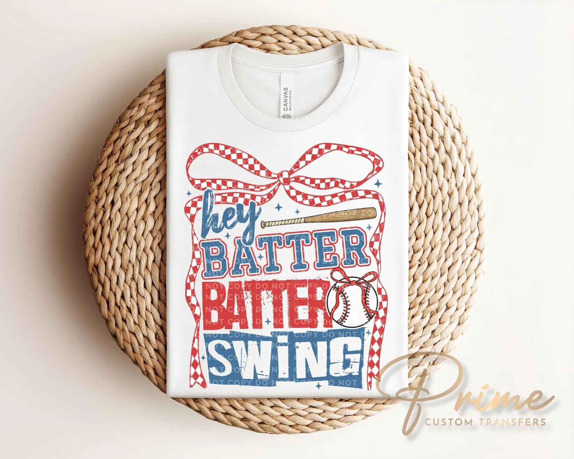 Baseball DTF Transfer, Ready to Press, Sublimation, Heat Transfer, Direct to Film, Sport Mama, Coquette Bow, Swing Batter Batter Swing