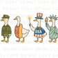 4th of July DTF Transfer, Ready to Press, Sublimation Transfer, Heat Transfer, Direct to Film, Summer, USA, Funny, Patriotic Silly Goose