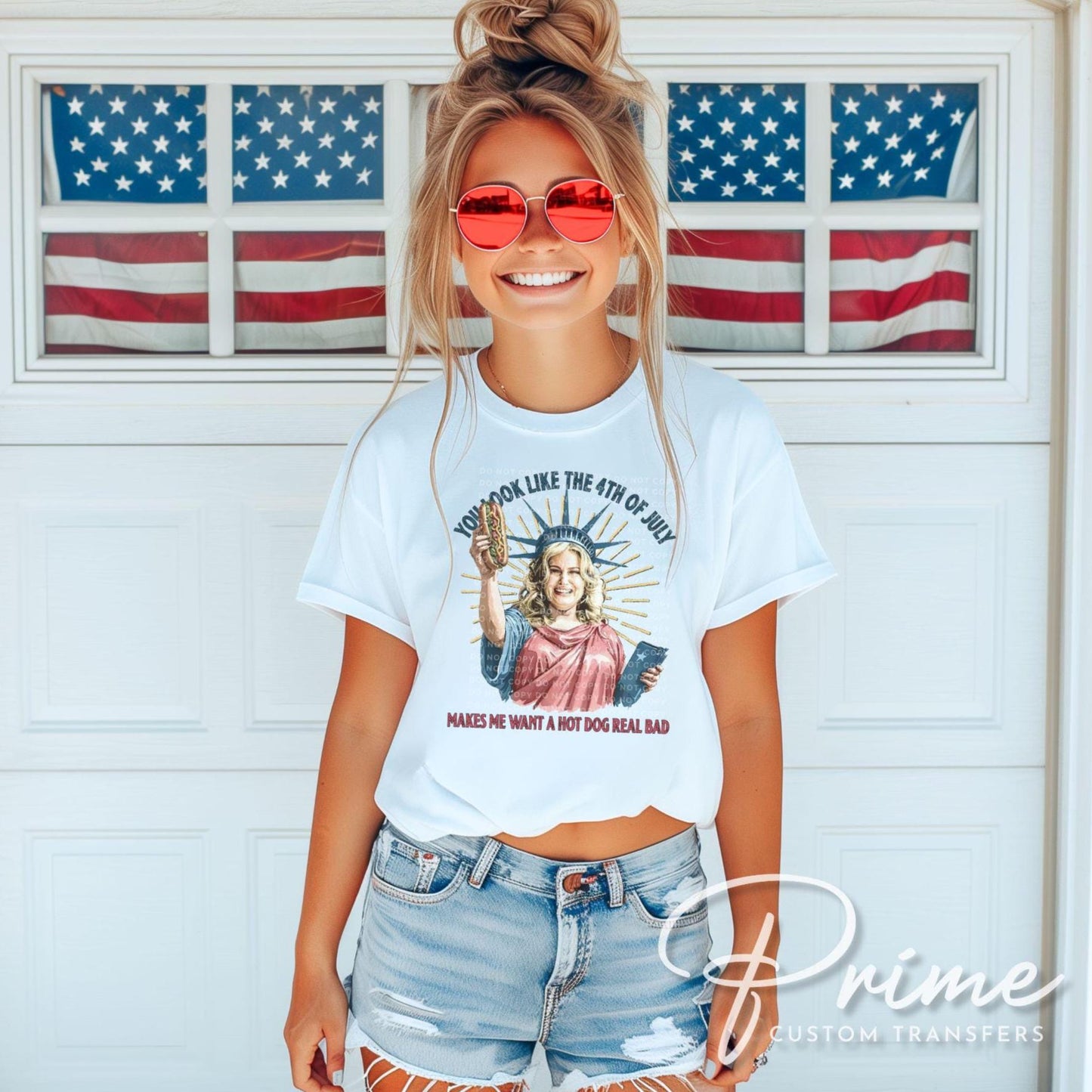You Look Like the 4th of July DTF Transfer, Ready to Press, Sublimation Transfer, Direct to Film, Meme, USA, Funny Quote, Trendy, Viral