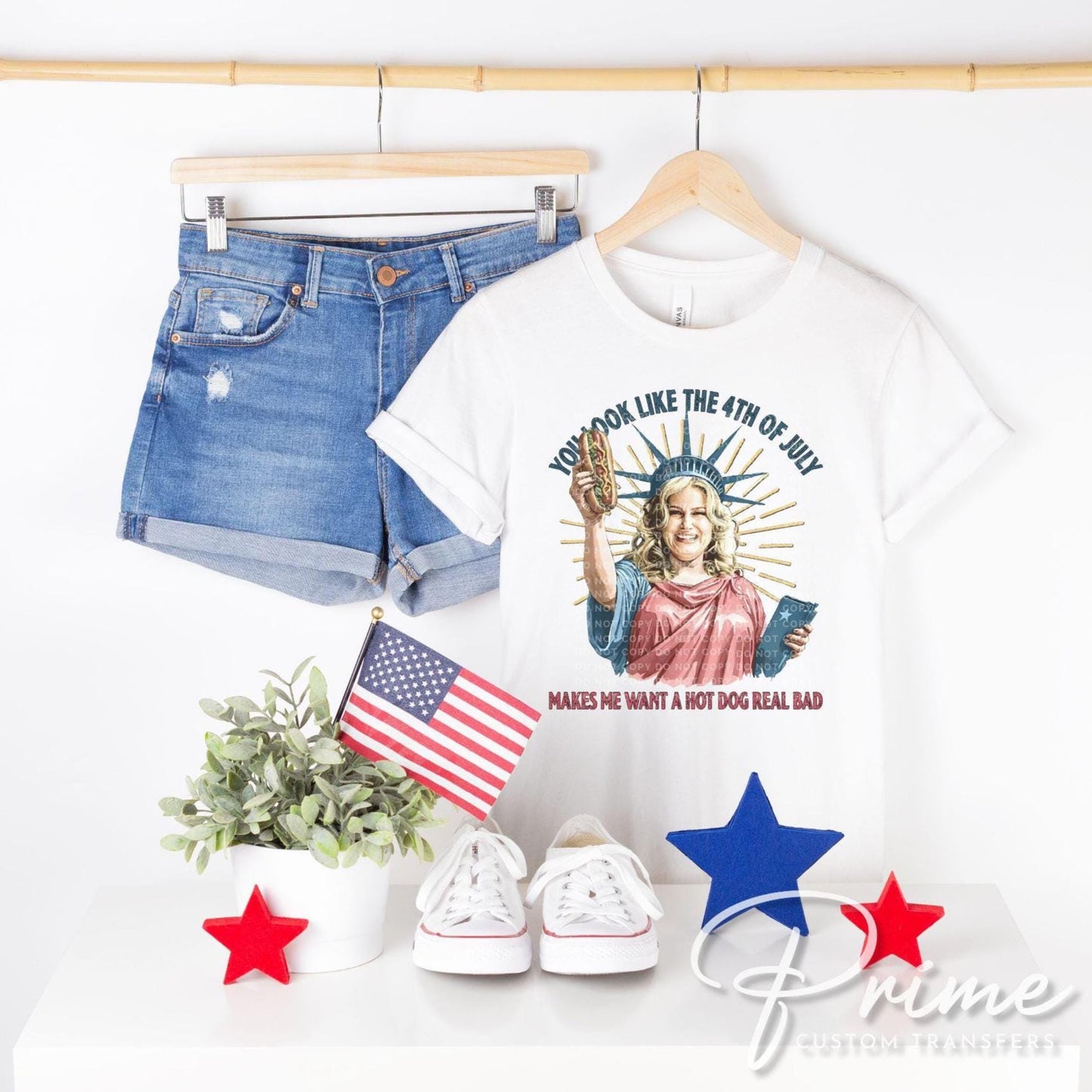 You Look Like the 4th of July DTF Transfer, Ready to Press, Sublimation Transfer, Direct to Film, Meme, USA, Funny Quote, Trendy, Viral