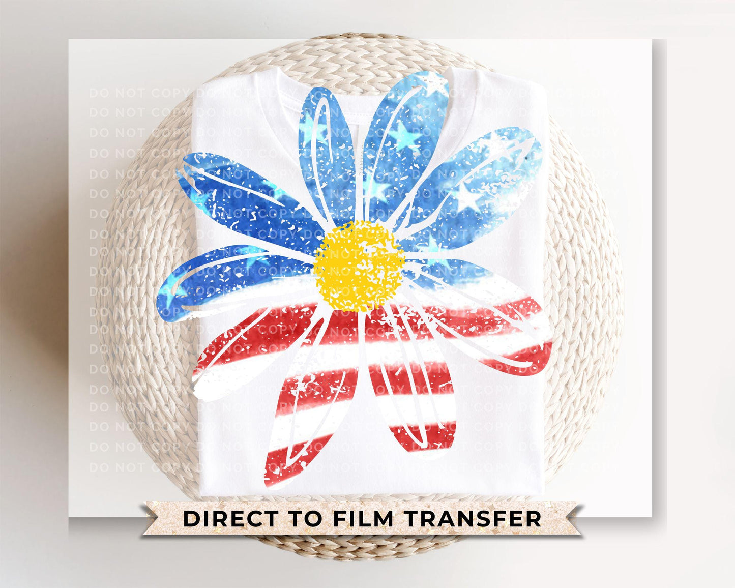 4th of July DTF Transfers, Ready to Press, Sublimation Transfers, Heat Transfer, Direct to Film, Memorial Day, Flag, Trendy, Viral, Flower
