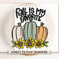 Fall DTF Transfer, Ready to Press, Sublimation Transfer, Heat Transfer, Direct to Film, Autumn, Doodle, Pumpkin Patch, Sunflowers, Colorful