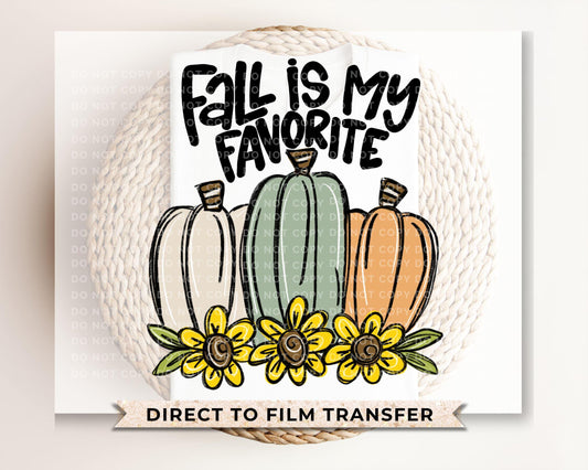 Fall DTF Transfer, Ready to Press, Sublimation Transfer, Heat Transfer, Direct to Film, Autumn, Doodle, Pumpkin Patch, Sunflowers, Colorful