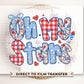 Coquette 4th of July DTF Transfers, Ready to Press, T-shirt Transfers, Direct to Film, Ribbon, Bows, Trendy, USA, Flowers, Oh My Stars
