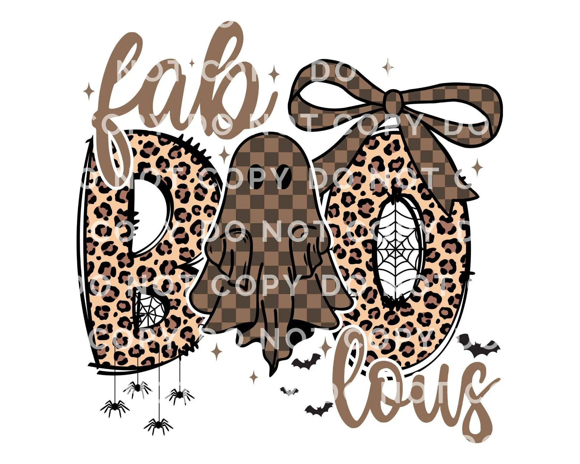 Fall DTF Transfers, Ready to Press, T-shirt Transfers, Heat Transfer, Direct to Film, Autumn, Ghost, Leopard, Cheetah, Coquette Fab Boo Lous