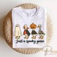 Halloween DTF Transfer, Ready to Press, Sublimation Transfer, Heat Transfer, Direct to Film, Spooky Season, Fall Shirt Transfer, Silly Goose