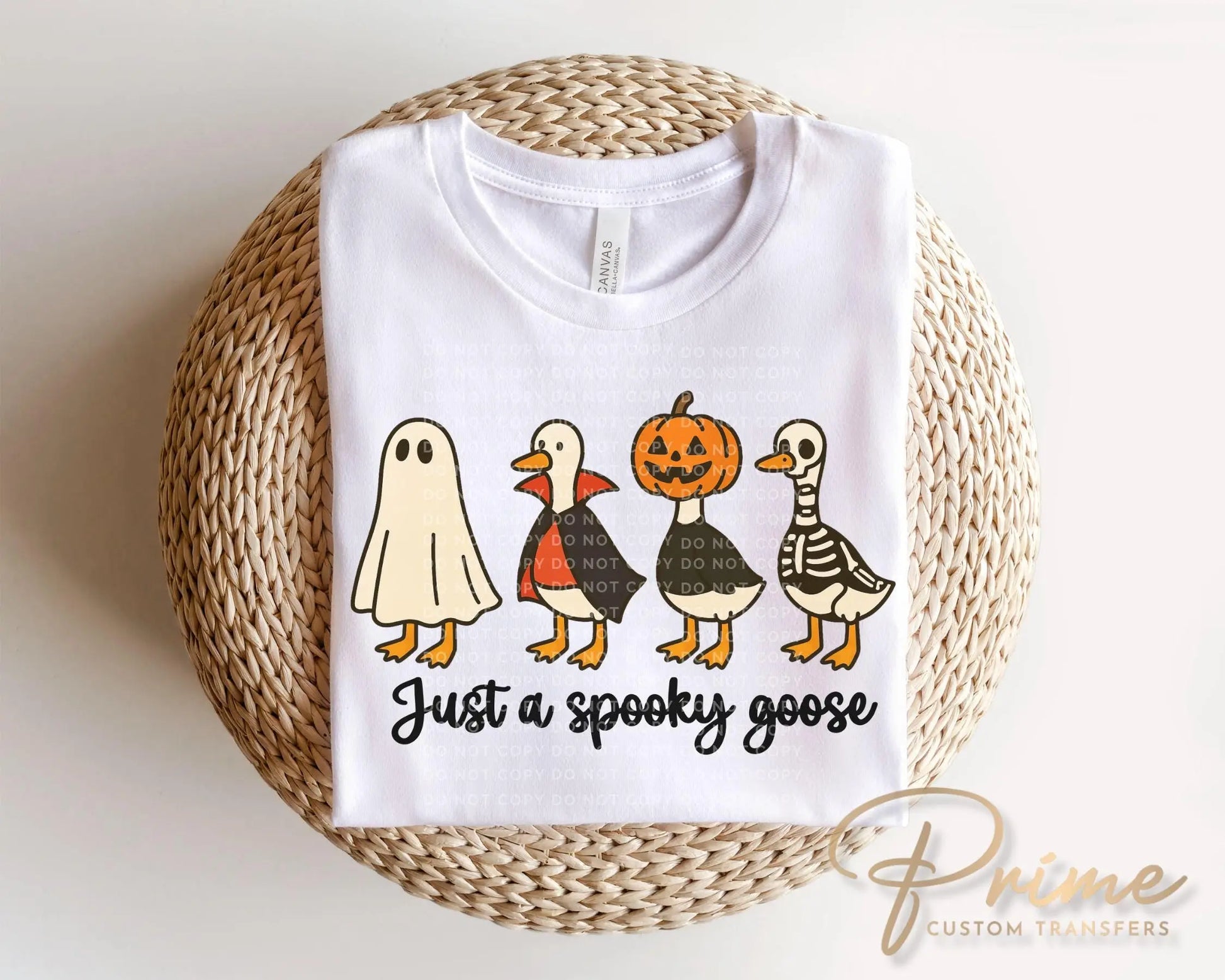 Halloween DTF Transfer, Ready to Press, Sublimation Transfer, Heat Transfer, Direct to Film, Spooky Season, Fall Shirt Transfer, Silly Goose