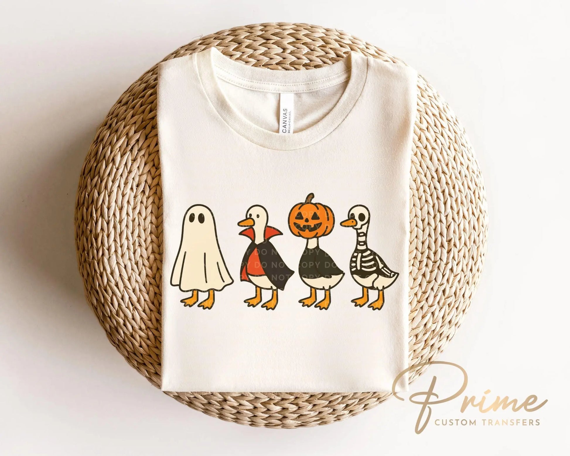 Halloween DTF Transfer, Ready to Press, Sublimation Transfer, Heat Transfer, Direct to Film, Spooky Season, Fall Shirt Transfer, Silly Goose