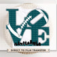 Football DTF Transfer, Ready to Press, T-shirt Transfer, Heat Transfer, Direct to Film, Sports Fan, Philly, Game Day, Philadelphia Football