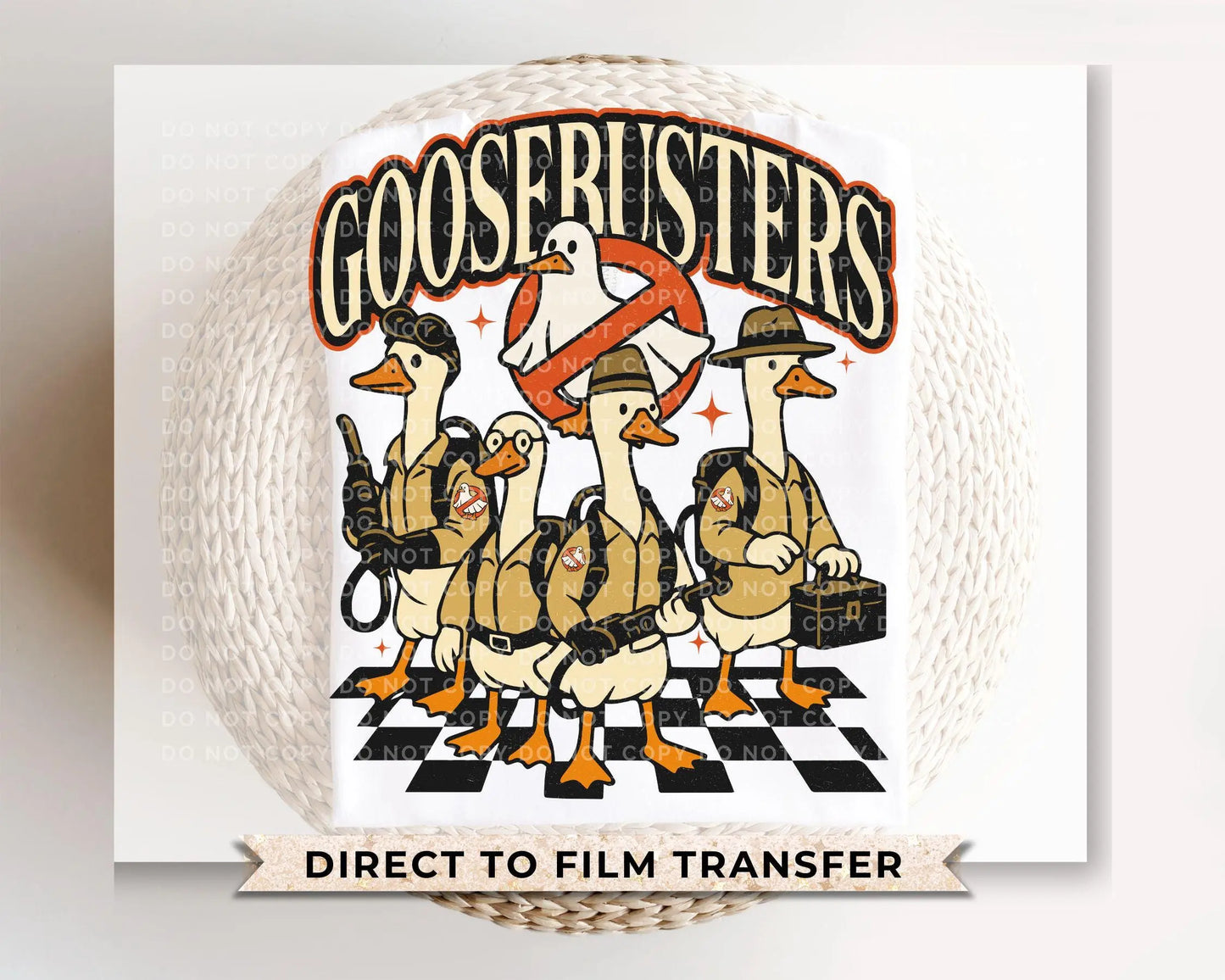 Halloween DTF Transfer, Ready to Press, Sublimation Transfer, Heat Transfer, Direct to Film, Spooky Season, Trendy, Funny, Goosebusters