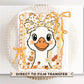 Coquette Autumn Goose DTF Transfer, Ready to Press, Heat Transfer, Direct to Film, Halloween, Trendy, Leaves, Bow, Girly, Pumpkins, Fall