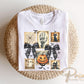 Halloween DTF Transfer, Ready to Press, T-shirt Transfer, Heat Transfer, Direct to Film, Trendy, Bow, Pumpkin, Spooky, Ghosts, Cat, Skeleton