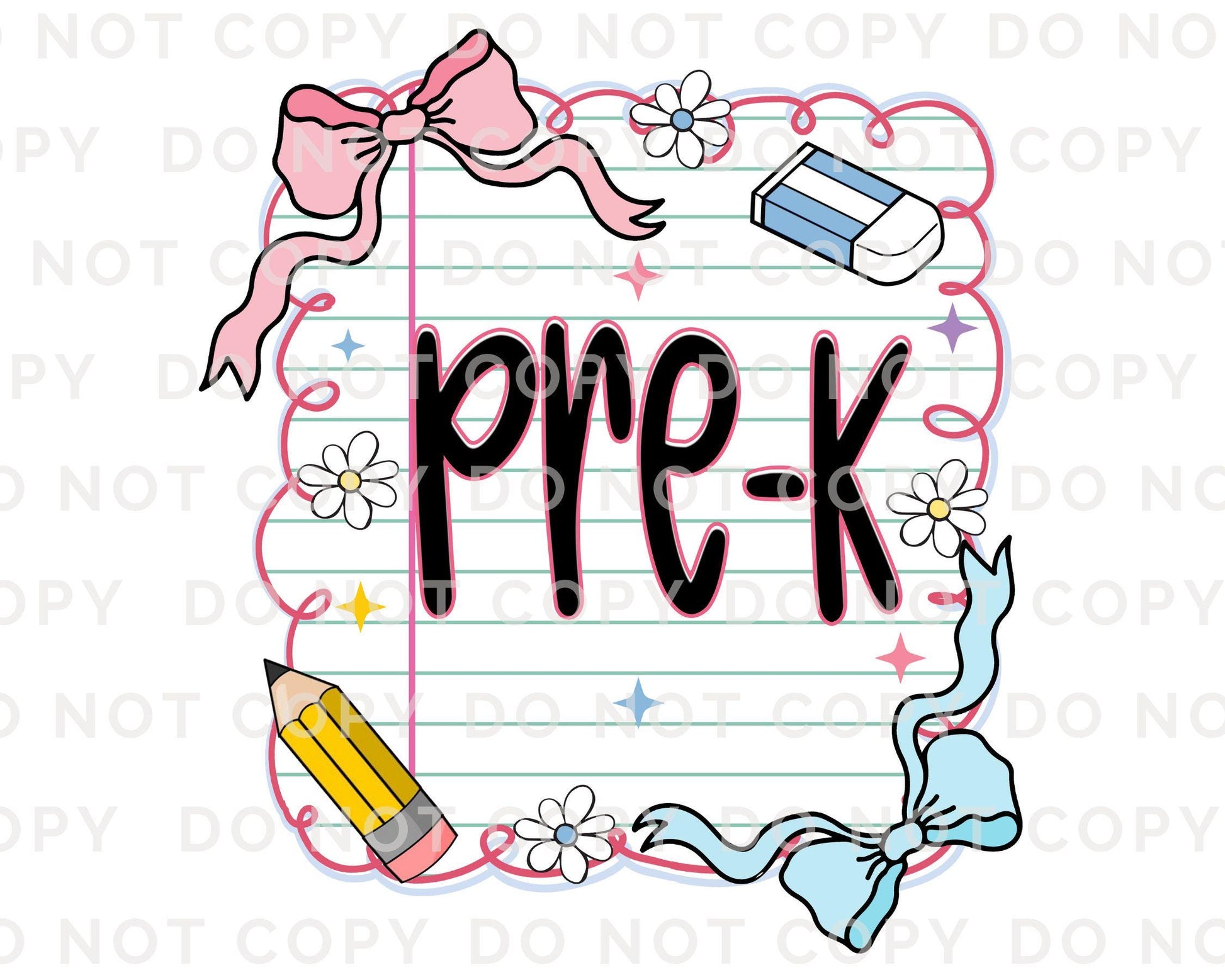 Back to School DTF Transfer, Ready to Press, T-shirt Transfer, Heat Transfer, Direct to Film, Preschool, Coquette First Day Of School, Pre-K