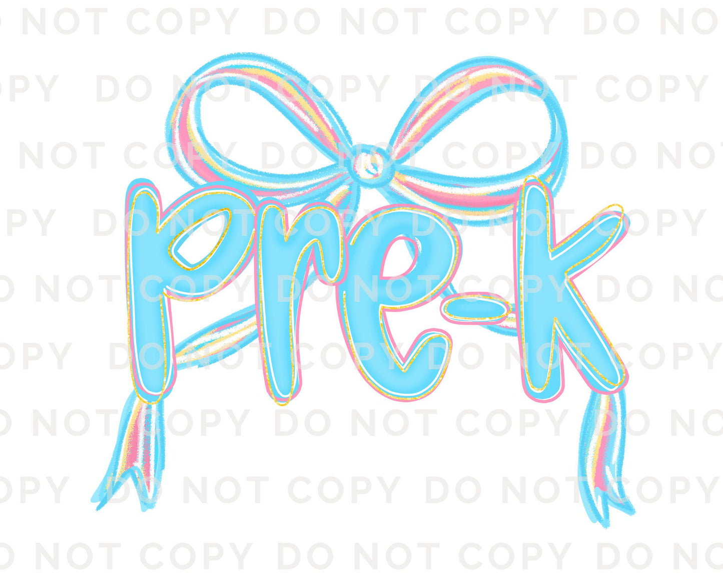 Back to School DTF Transfer, Ready to Press, T-shirt Transfer, Heat Transfer, Direct to Film, Preschool, First Day Of School, Coquette Pre-K