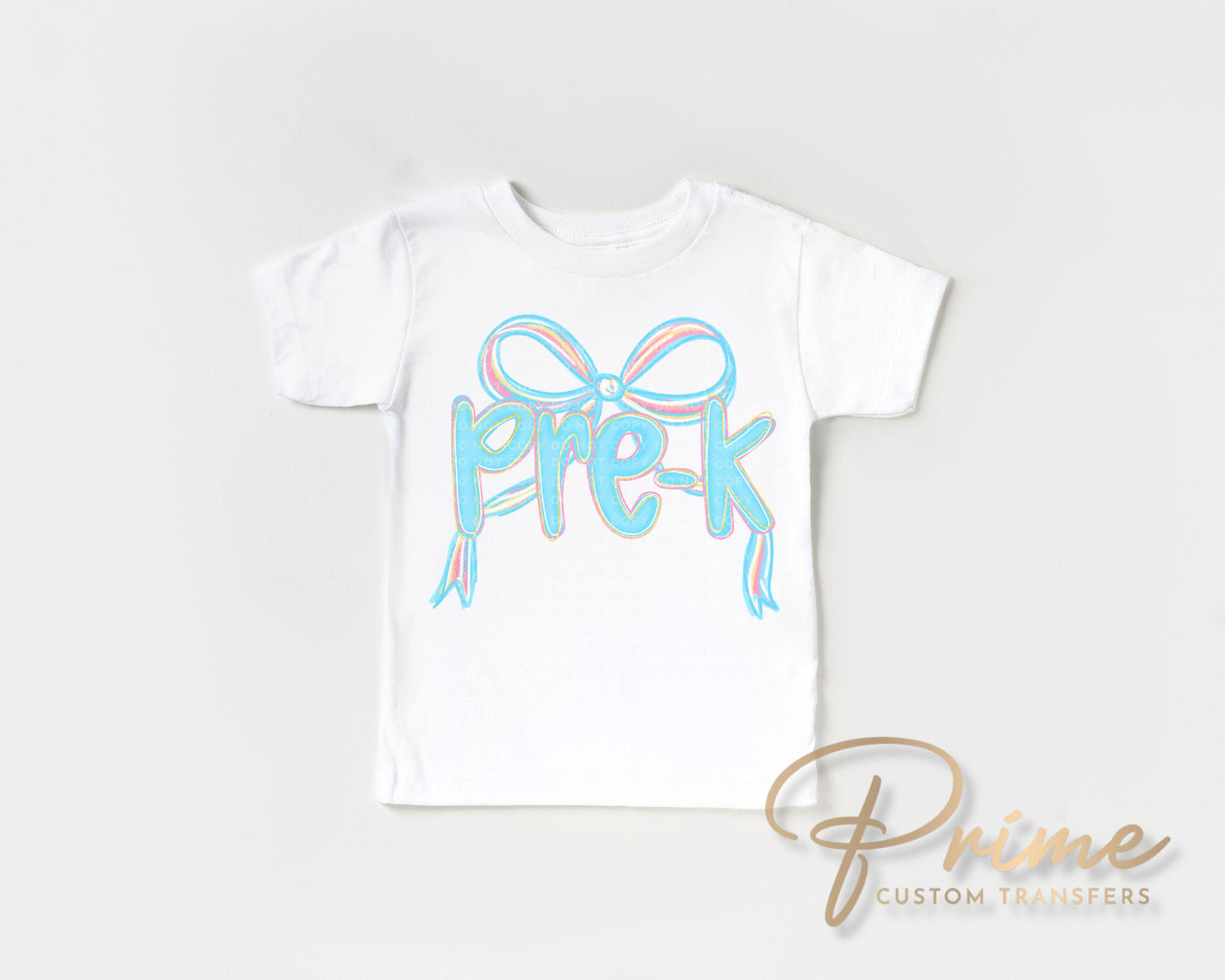 Back to School DTF Transfer, Ready to Press, T-shirt Transfer, Heat Transfer, Direct to Film, Preschool, First Day Of School, Coquette Pre-K