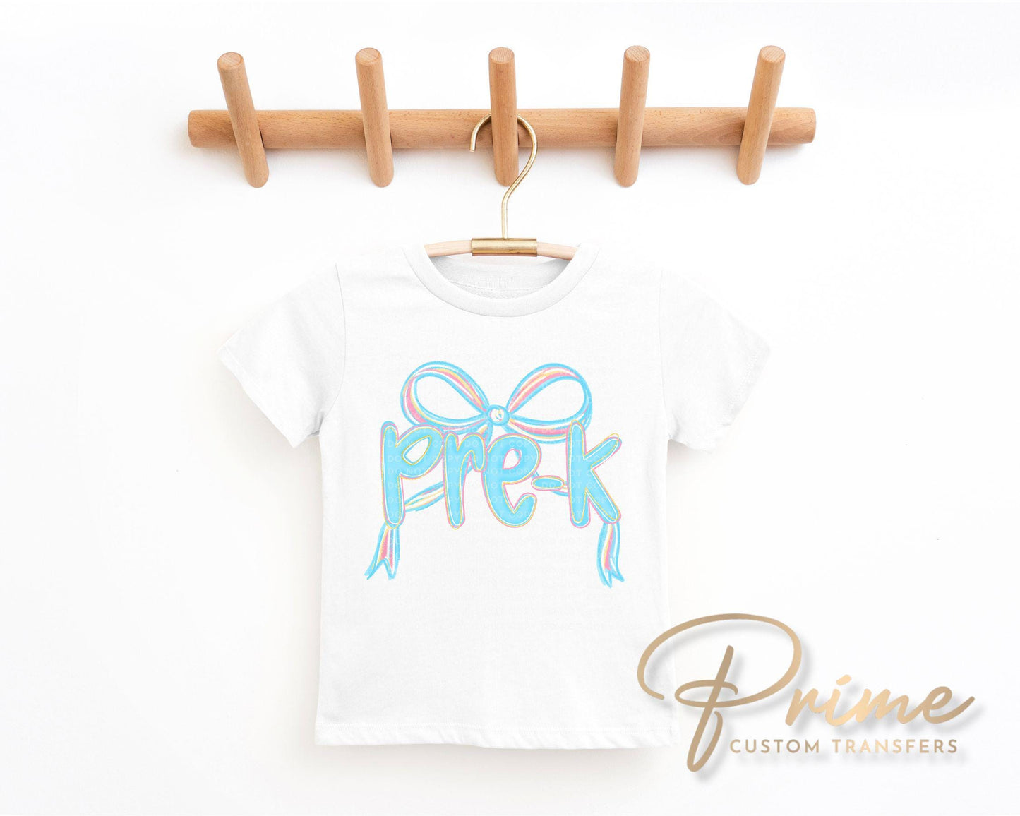 Back to School DTF Transfer, Ready to Press, T-shirt Transfer, Heat Transfer, Direct to Film, Preschool, First Day Of School, Coquette Pre-K