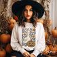 Coquette Autumn Goose DTF Transfer, Ready to Press, Heat Transfer, Direct to Film, Halloween, Trendy, Leaves, Bow, Girly, Pumpkins, Fall