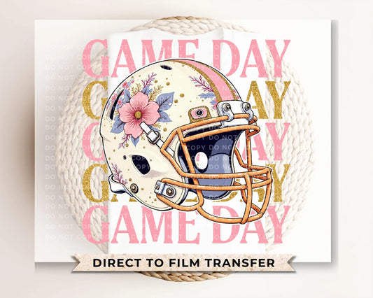 Football Preppy Coquette DTF Transfers, Ready to Press, T-shirt Transfers, Heat Transfer, Direct to Film, Sports Mom Apparel, Game Day, Pink