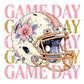 Football Preppy Coquette DTF Transfers, Ready to Press, T-shirt Transfers, Heat Transfer, Direct to Film, Sports Mom Apparel, Game Day, Pink