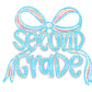Coquette Second Grade DTF Transfer, Ready to Press, T-shirt Transfer, Heat Transfer, Direct to Film, Back to School, First Day Of School