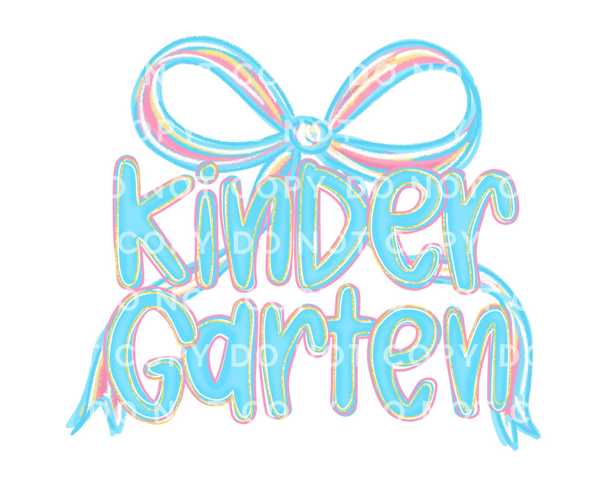 Coquette Kindergarten DTF Transfer, Ready to Press, T-shirt Transfer, Heat Transfer, Direct to Film, First Day Of School, Back to School