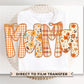 Coquette Preppy Floral Fall Mama DTF Transfer, Ready to Press, T-shirt Transfers, Sublimation, Direct to Film, Lace, Ribbon, Bows, Autumn