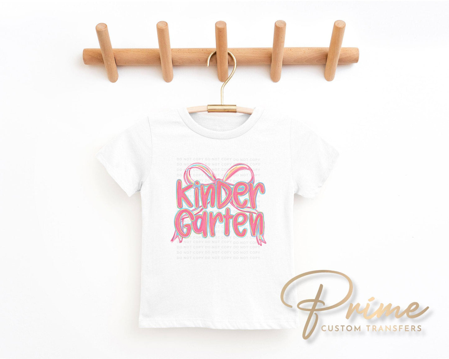 Back to School DTF Transfer, Ready to Press, T-shirt Transfer, Heat Transfer, Direct to Film, Kindergarten, Coquette First Day Of School