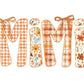 Coquette Preppy Floral Fall Mimi DTF Transfer, Ready to Press, T-shirt Transfers, Direct to Film, Lace, Ribbon, Autumn, Gift for Mimi