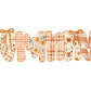 Coquette Preppy Floral Fall Granny DTF Transfer, Ready to Press, T-shirt Transfers, Direct to Film, Lace, Ribbon, Autumn, Gift for Granny