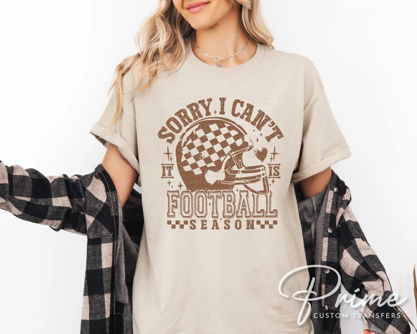 Sorry I Can't It Is Football Season DTF Transfer, Ready to Press, T-shirt Transfer, Heat Transfer, Direct to Film, Sports Mom, Funny, Trendy