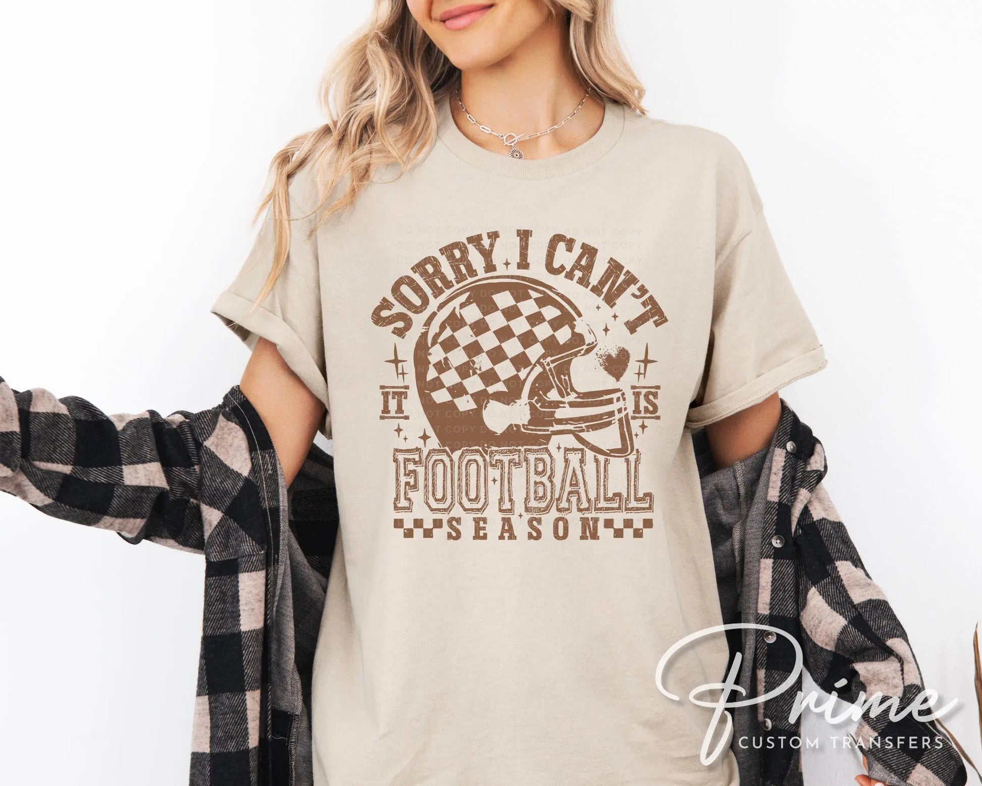 Sorry I Can't It Is Football Season DTF Transfer, Ready to Press, T-shirt Transfer, Heat Transfer, Direct to Film, Sports Mom, Funny, Trendy