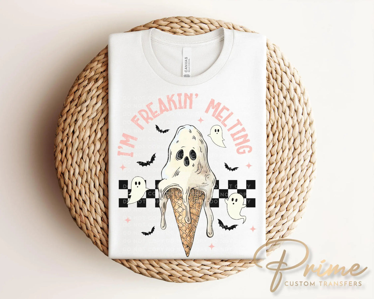 I'm Freaking Melting DTF Transfer, T-shirt Transfer, Heat Transfer, Direct to Film, Funny, Ice cream, Popular, Trendy, Halloween, Summerween
