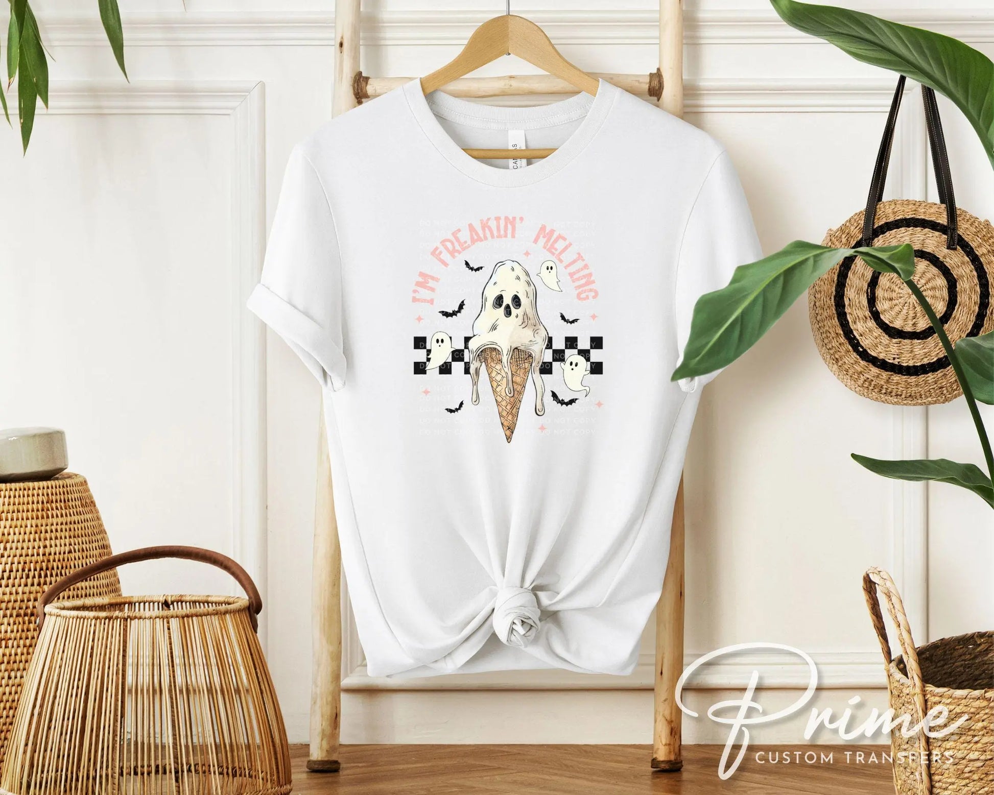 I'm Freaking Melting DTF Transfer, T-shirt Transfer, Heat Transfer, Direct to Film, Funny, Ice cream, Popular, Trendy, Halloween, Summerween
