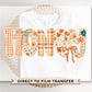 Coquette Preppy Floral Fall Honey DTF Transfer, Ready to Press, T-shirt Transfers, Direct to Film, Lace, Ribbon, Autumn, Gift for Grandma