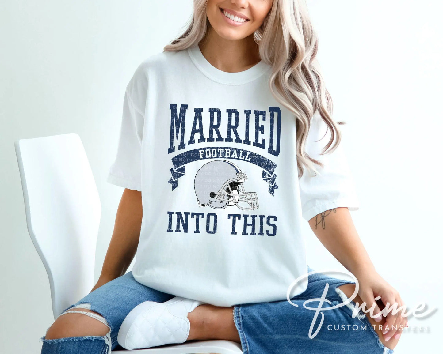Dallas Football DTF Transfers, Ready to Press, T-shirt Transfers, Heat Transfer, Direct to Film, Sports, Wife Matching, Married Into This