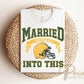 Green Bay Football DTF Transfer, Ready to Press, T-shirt Transfer, Heat Transfer, Direct to Film, Wisconsin, Wife Matching Married Into This