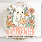 Summerween DTF Transfer, Ready to Press, T-shirt Transfer, Heat Transfer, Direct to Film, Beach, Funny Shirt, Boho Ghost Summer Halloween
