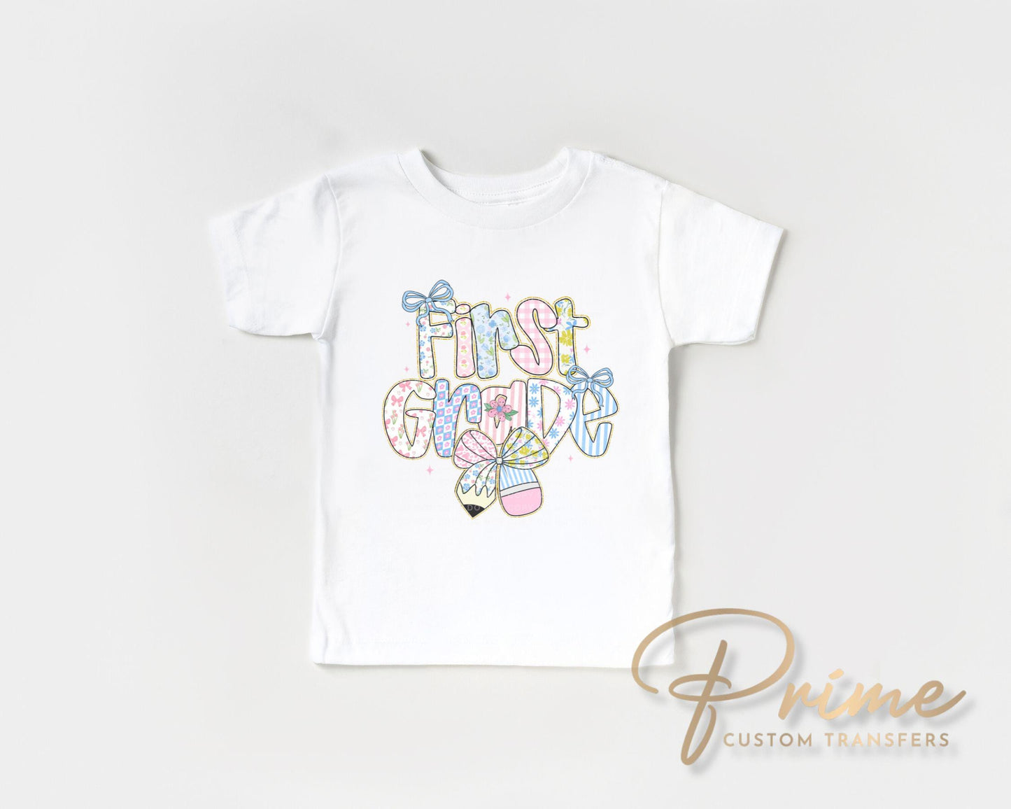 Coquette First Day of School DTF Transfer, Ready to Press, T-shirt Transfer, Heat Transfer, Direct to Film, Back to School, Girly, Preppy