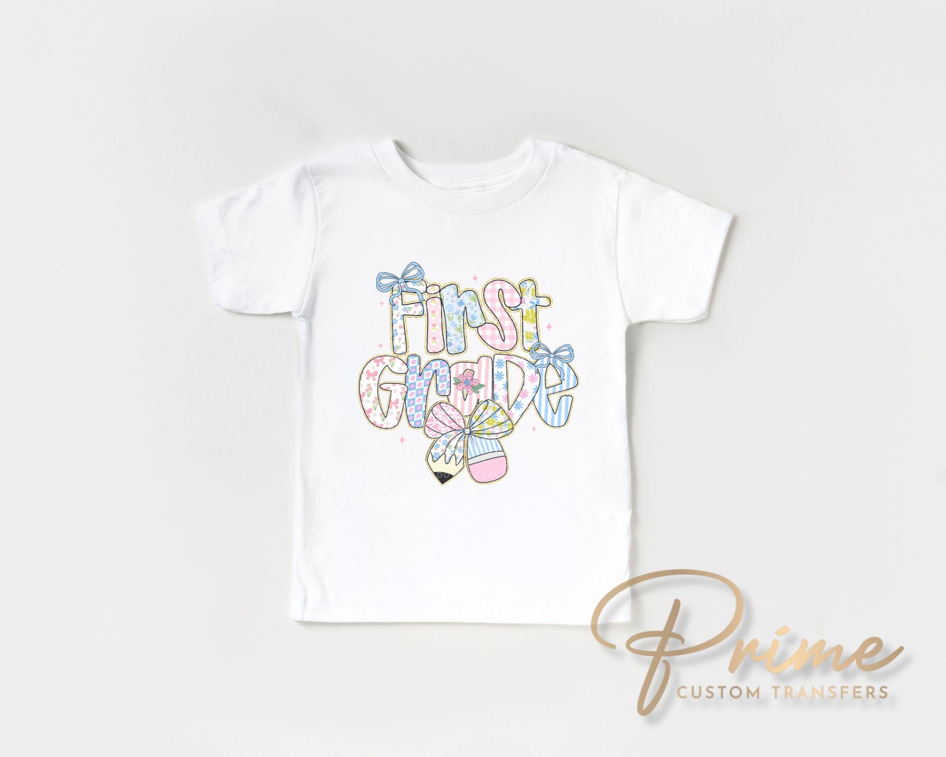 Coquette First Day of School DTF Transfer, Ready to Press, T-shirt Transfer, Heat Transfer, Direct to Film, Back to School, Girly, Preppy