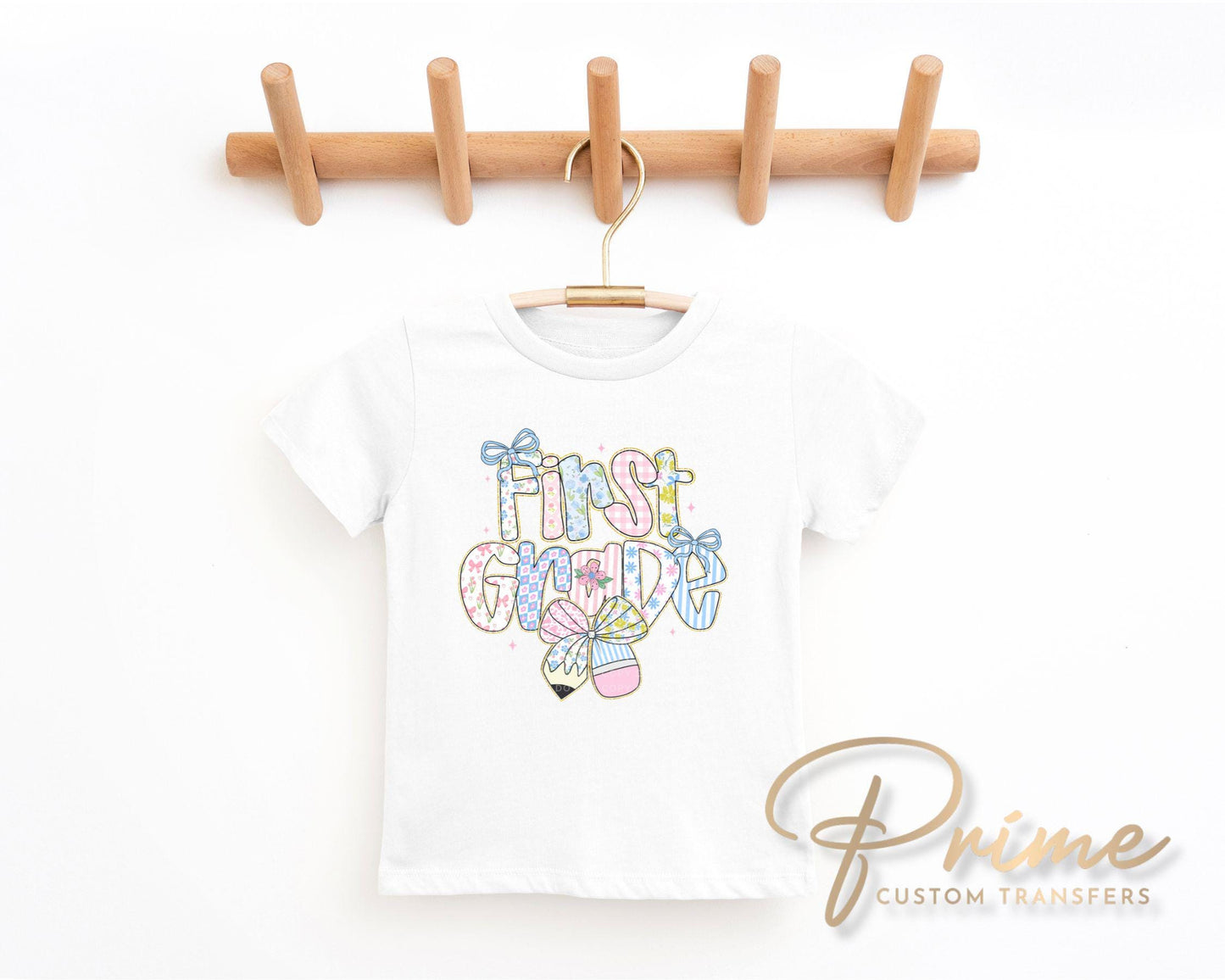 Coquette First Day of School DTF Transfer, Ready to Press, T-shirt Transfer, Heat Transfer, Direct to Film, Back to School, Girly, Preppy