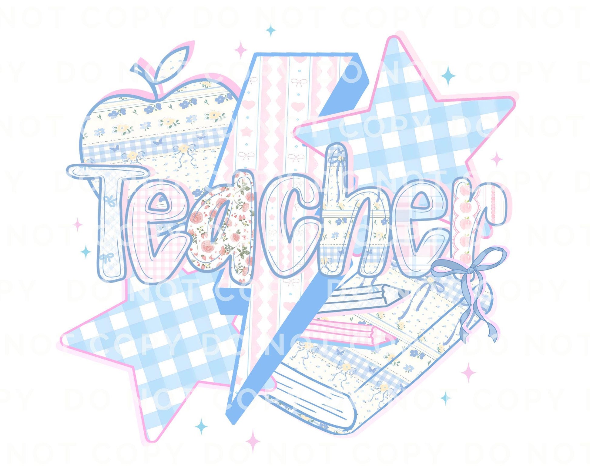 First Day of School DTF transfer, Heat Transfer, Ready to Press, Direct to Film, Back To School, Preppy, Gift for Teacher, Pastel Coquette