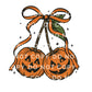 Halloween DTF Transfer, Ready to Press, T-shirt Transfers, Heat Transfer, Direct to Film, Trendy, Fall, Bow, Coquette Pumpkin Cherries