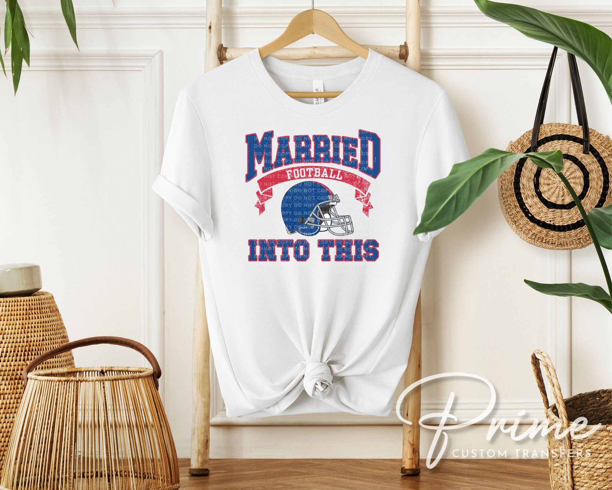 New York Football DTF Transfers, Ready to Press, T-shirt Transfers, Heat Transfer, Direct to Film, Sports, Wife Matching, Married Into This